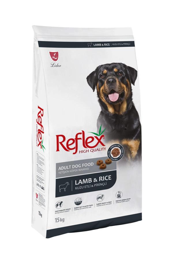 Reflex Adult Dog Kuzu Etli & Pirinçli Yetişkin Köpek Maması 15 Kg - Image 1