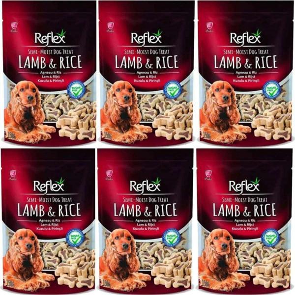 Reflex Kuzu Etli Ve Pirinçli Küçük Irk Köpek Ödülü 150 gr 6'lı Set - Image 1