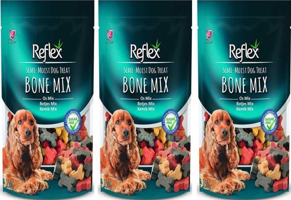 Reflex Yarı Yumuşak Kemik Mix Köpek Ödül Maması 150 Gr 3'LÜ SET - Image 1