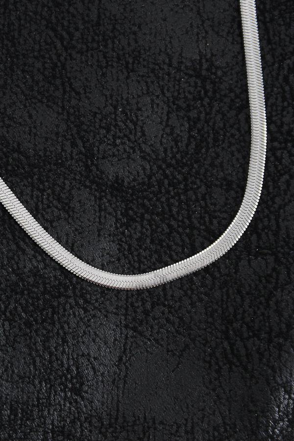 Bakımlı Erkek için Silver Çelik Klasik İtalyan Zincir Stil Kolye - Image 1