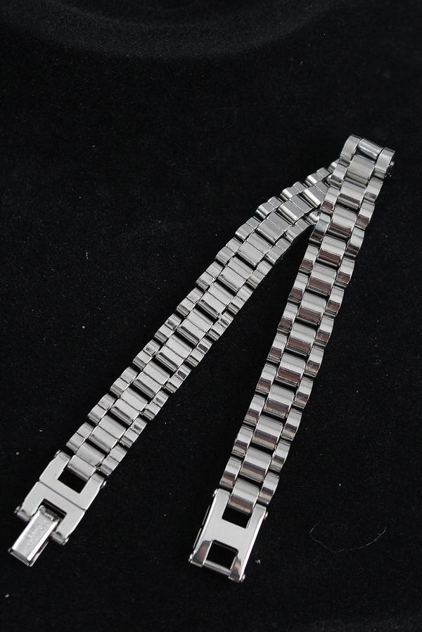 Bakımlı Erkek için Silver Çelik Kordon Stil Bileklik - Image 1