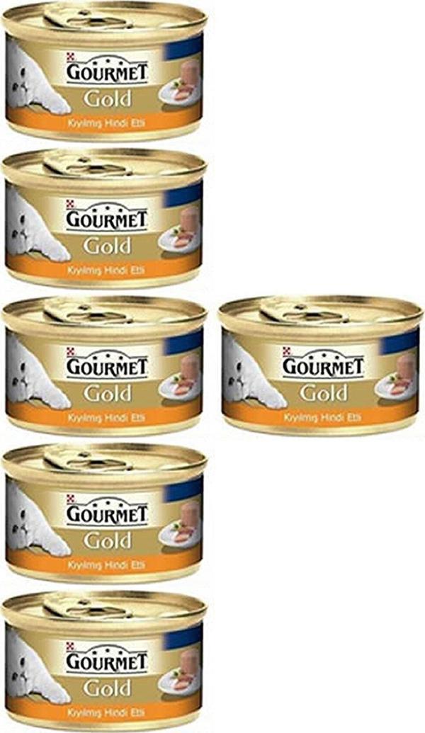 Gourmet Gold Kıyılmış Hindi Etli Kedi Konservesi 85 Gr X 6 Lı Paket - Image 1