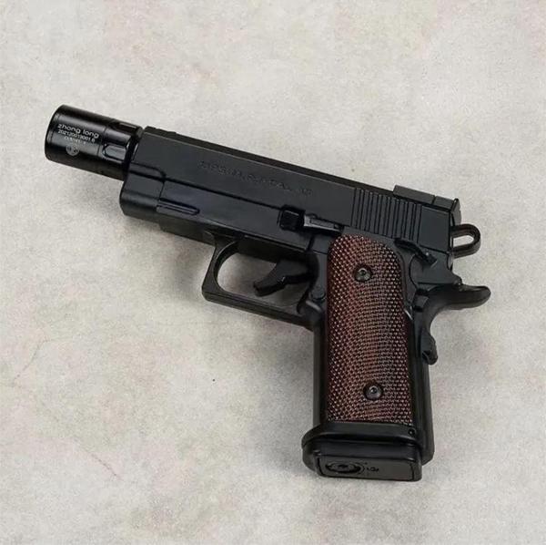 Dan Wesson 10mm Minyatür Tabanca Metal Doldurulabilir Torch Çakmak Siyah - Image 1