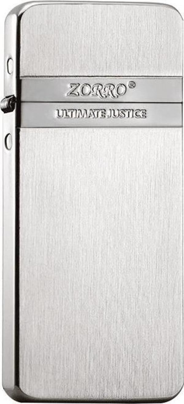 Zorro Ultra İnce Benzinli Çakmak Gümüş - Image 1