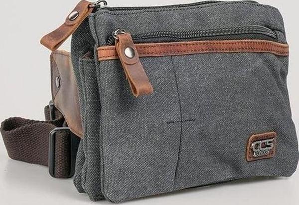 ÇÇS 31510 Çift Kanvas Bel Çantası Siyah - Image 1