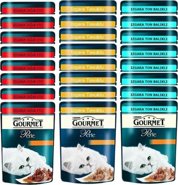 Gourmet Izgara Karışık Yaş Mama 85 gr 24 Adet - Image 1