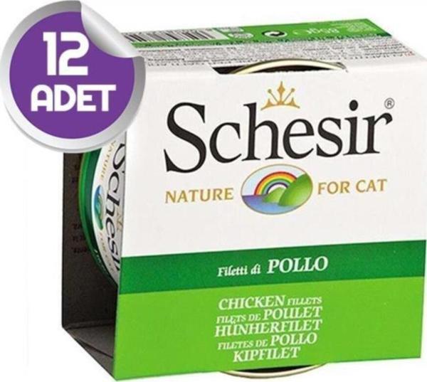 Schesir Tavuklu Jöleli Kedi Konservesi 85 Gr X12 - Image 1