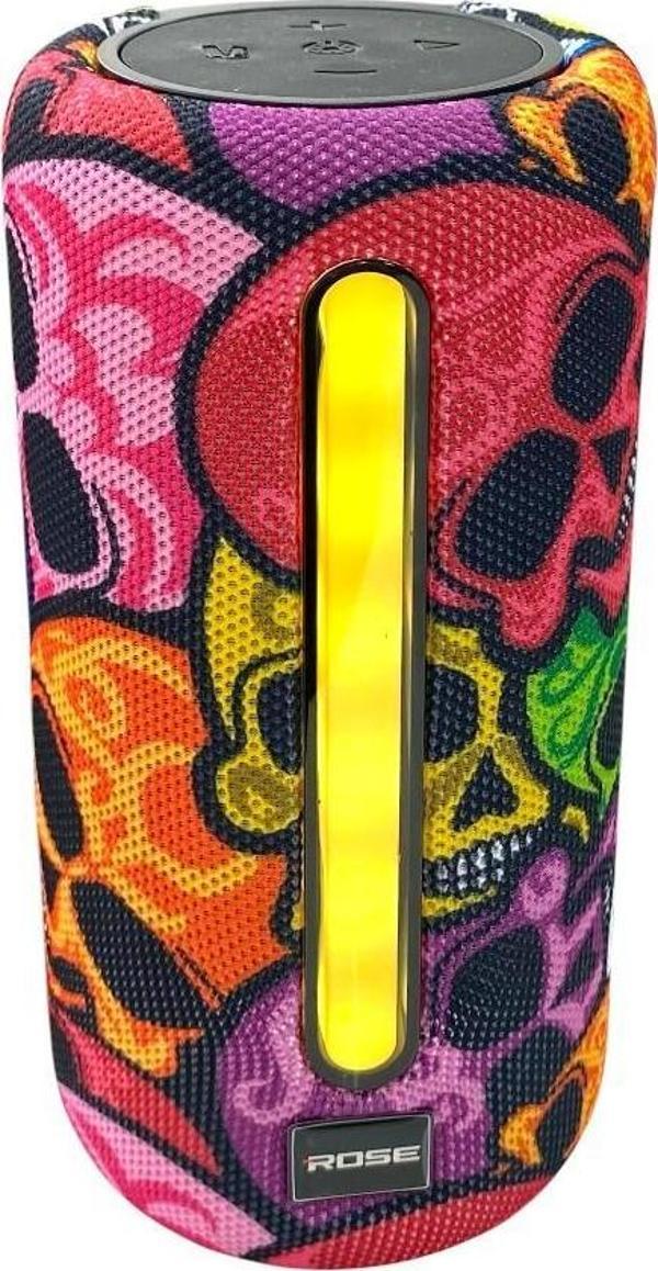 Rose SP-405 RGB Işıklı Taşınabilir Şarjlı Bluetooth Hoparlör - Image 1