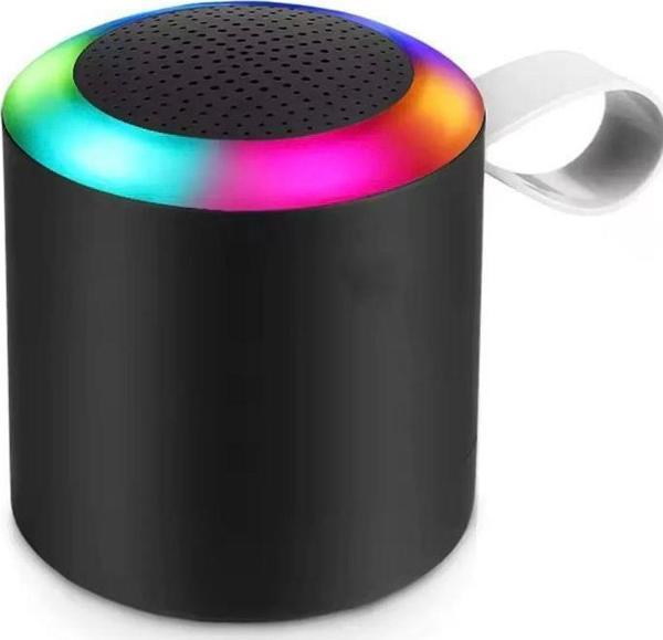 Rose SH-313 Işıklı Taşınabilir Şarjlı Bluetooth Hoparlör - Siyah - Image 1