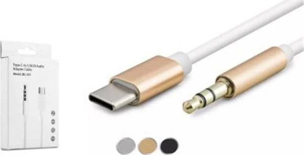 Hadron Hdx1007 Type-C To 3.5Mm Kablo 1M Beyaz - Image 1