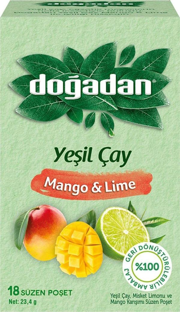 Mango & Lime Yeşil Poşet Çay x 6 Paket - Image 1