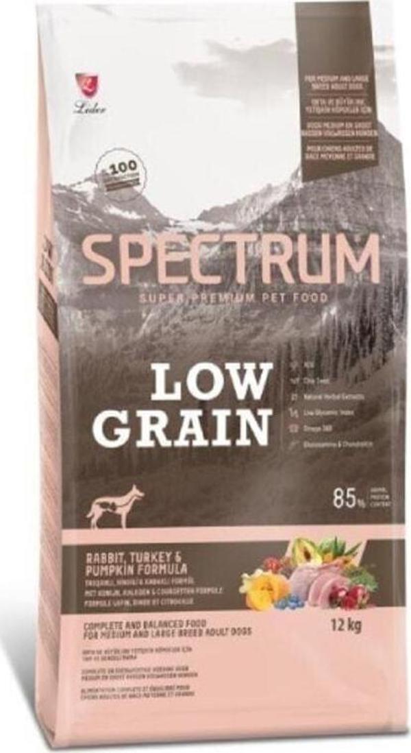 Spectrum Düşük Tahıllı Hindili - Tavşanlı Kabaklı Yetişkin Köpek Maması 12 Kg - Image 1