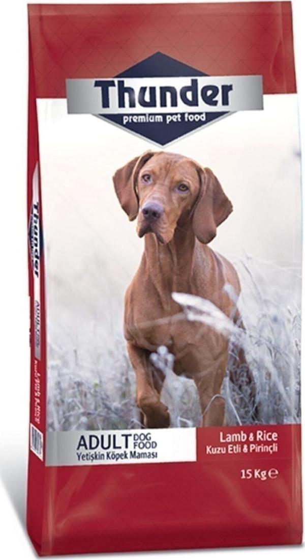 Thunder Kuzu Etli ve Pirinçli 15 kg Yetişkin Köpek Maması - Image 1