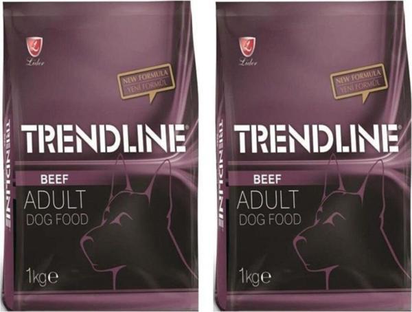 Trendline Biftekli Yetişkin Köpek Maması 1 Kg 2 Adet - Image 1