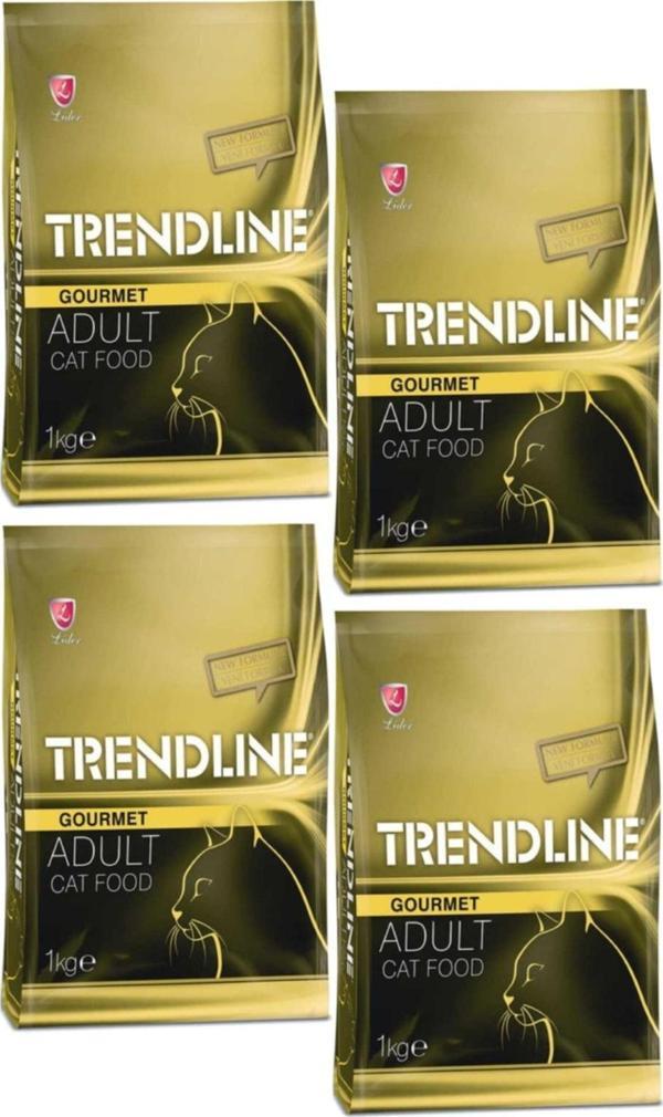 Trendline Gourmet Yetişkin Kedi Maması 1 Kg X 4 Adet - Image 1