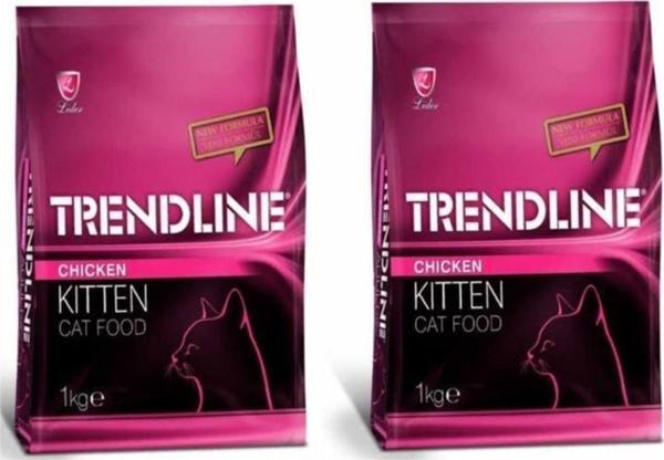 Trendline Kitten Tavuklu Yavru Kedi Maması 1 Kg * 2 Adet - Image 1