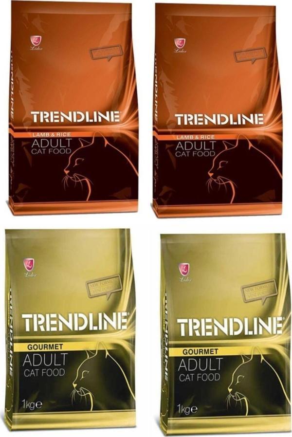 Trendline Kuzu Etli-gurme Kedi Maması 1 kg X 4 Adet - Image 1