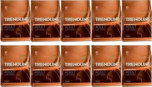 Trendline Kuzulu Yetişkin Kedi Maması 1 Kg 10 Adet - Image 1