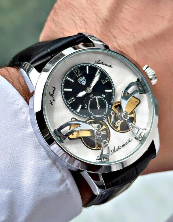TI-598D TIGER OTOMATİK ÇELİK ERKEK SAATİ - Image 1