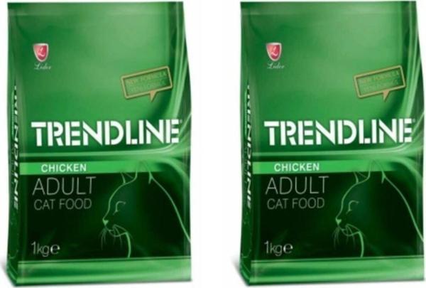 Trendline Tavuklu Yetişkin Kedi Maması 1 kg x 2 Paket - Image 1