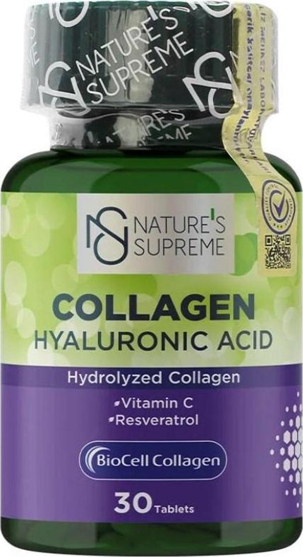 Nature's Supreme BioCell Collagen Hyaluronic Acid 30 Tablet - Image 1
