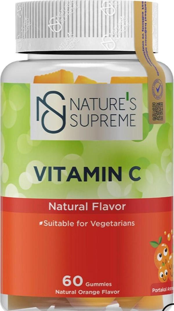 Nature's Supreme Gummies Vitamin C 60 Çiğnenebilir Form - Image 1