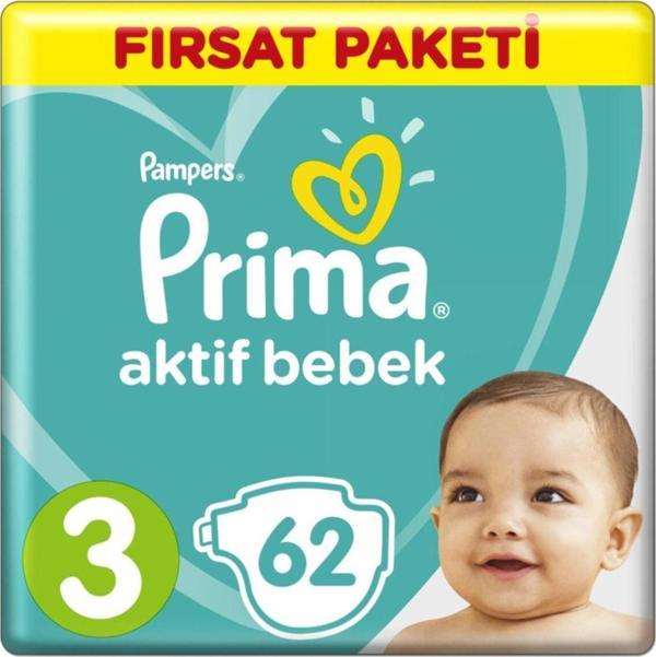Prima Bebek Bezi 3 Beden-numara Midi 6-10 Kg 62 Adet - Image 1