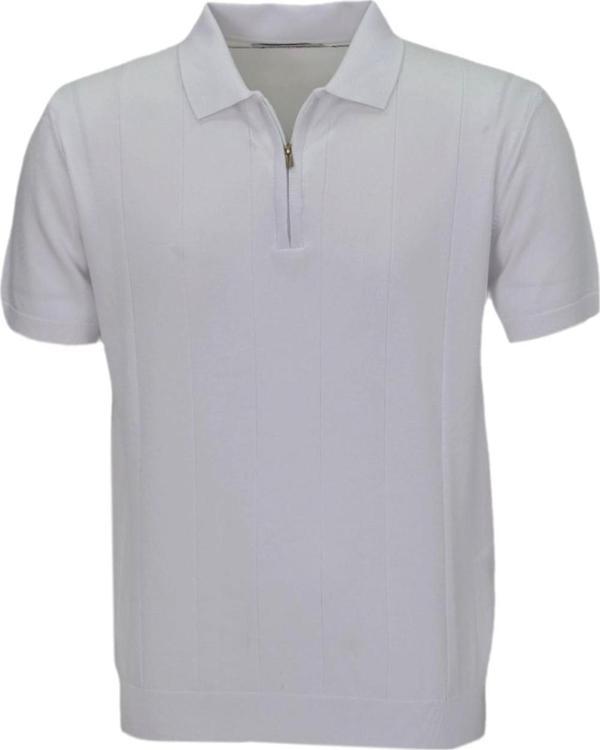 Erkek Polo Yaka Fermuarlı Triko Tişört T363 BGL-ST04722 - Image 1