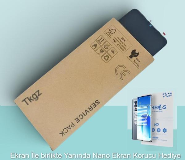 Tkgz Tecno Spark 9T Uyumlu Lcd Ekran Dokunmatik SERVİCE PACK - HD Nano Ekran Korucu Hediye - Image 1