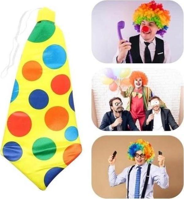 Palyaço Kravatı Lastikli Geniş Kesim - Image 1
