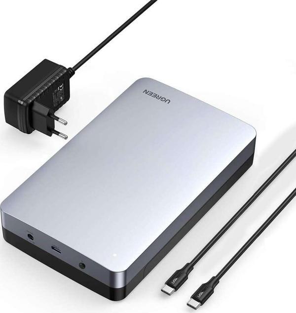 UGREEN 70502 CM301 USB-C 3.1 Gen2 to SATA 3.5"-2.5" SSD/HDD Hard Disk Kutusu - Image 1