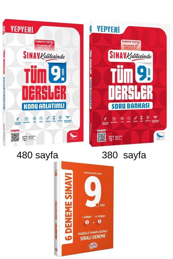 Sınav Yayınları 9. Sınıf Tüm Dersler Soru Bankası + Konu Anlatımlı + Deneme Seti 2026 - Sınav Yayınları - Image 1