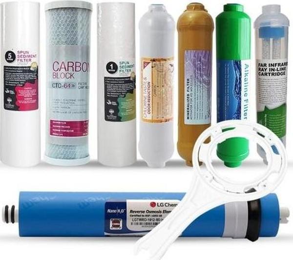 Su Arıtma Cihazı Filtre Seti Lg kuno Membranlı Aqualine 8 Aşamalı Filtre Seti - Image 1