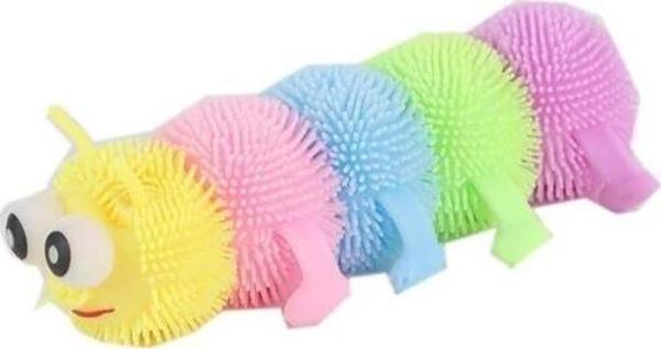 Eğitici Oyuncak 1975-1 DİKENLİ IŞIKLI RENKLİ ELASTİK BÖCEK - Image 1