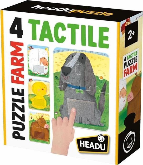 HEADU 4 TACTILE PUZZLE FARM (+2 YAŞ) - Image 1