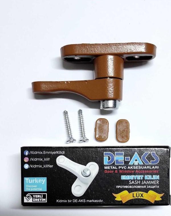 Bijutek Pvc Kapı Pencere Pimapen Balkon Kapısı Çocuk Emniyet Kilidi Hırsız Güvenlik Düğmeli Mandal Metal (1) - Image 1