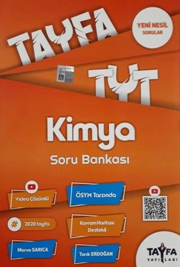 Tayfa TYT Kimya Soru Bankası (Yeni) - Tayfa Yayınları - Image 1