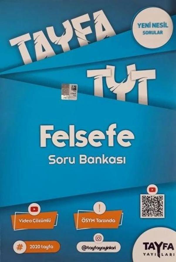 Tayfa TYT Felsefe Soru Bankası (Yeni) - Tayfa Yayınları - Image 1
