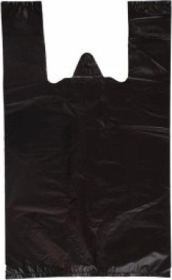 Hışır Atlet Market Poşeti-Siyah-Küçük Boy 25X45 Cm-5 Kg - Image 1