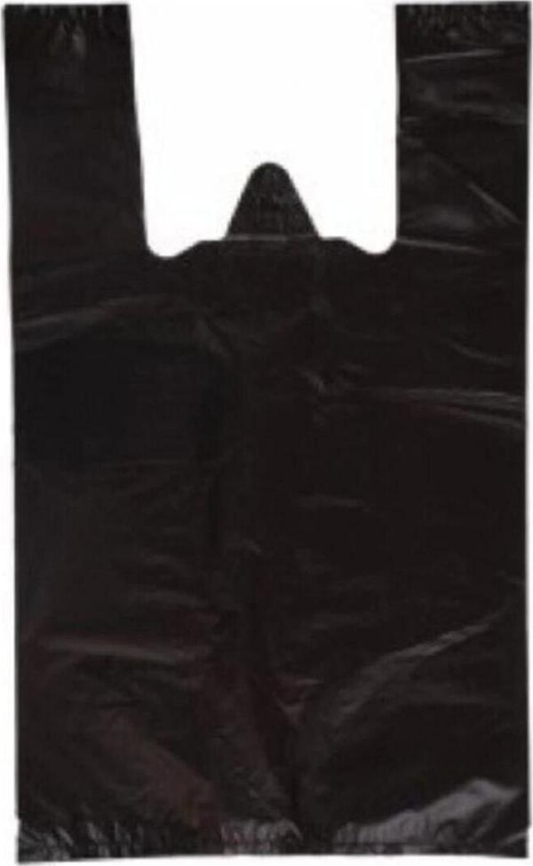 Kalın Atlet Poşet Siyah Büyük Boy 10 Kg - Image 1