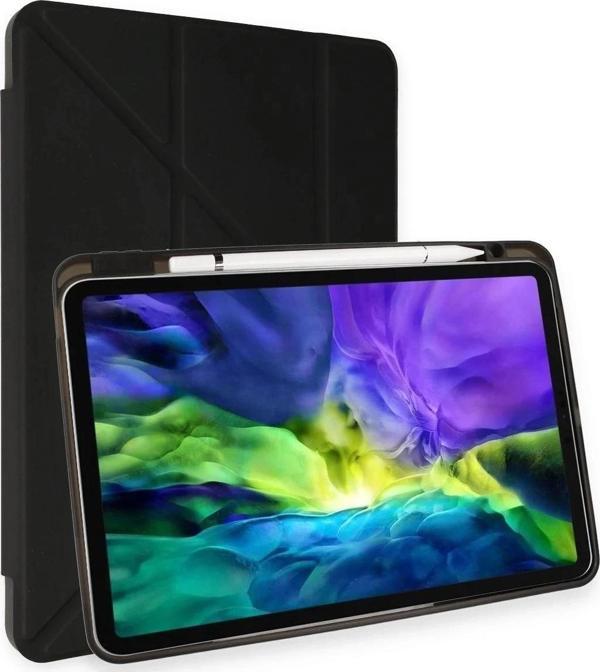 iPad Pro 13 (2024) Kılıf Kalemlikli Mars Tablet Kılıfı - Siyah - Image 1
