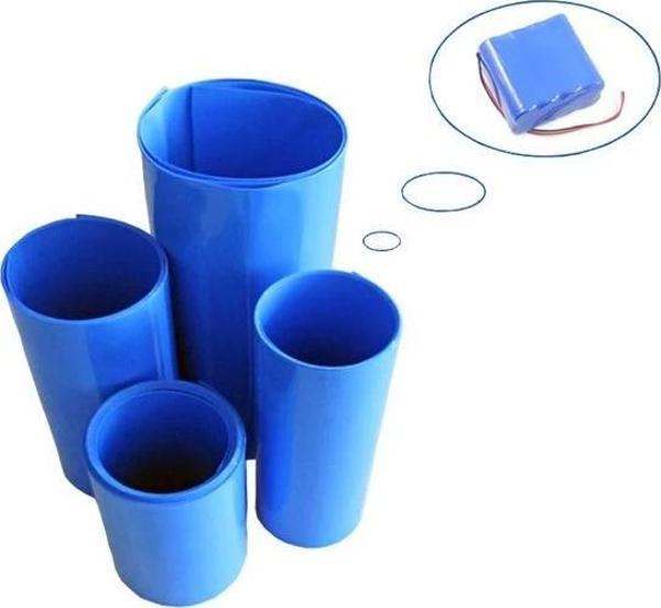 1 Mt Pvc Isı Borusu Mavi Shrınk 75 Mm 18650 Pil Yalıtım Isı Büzülme Kablo Kılıfı - Image 1