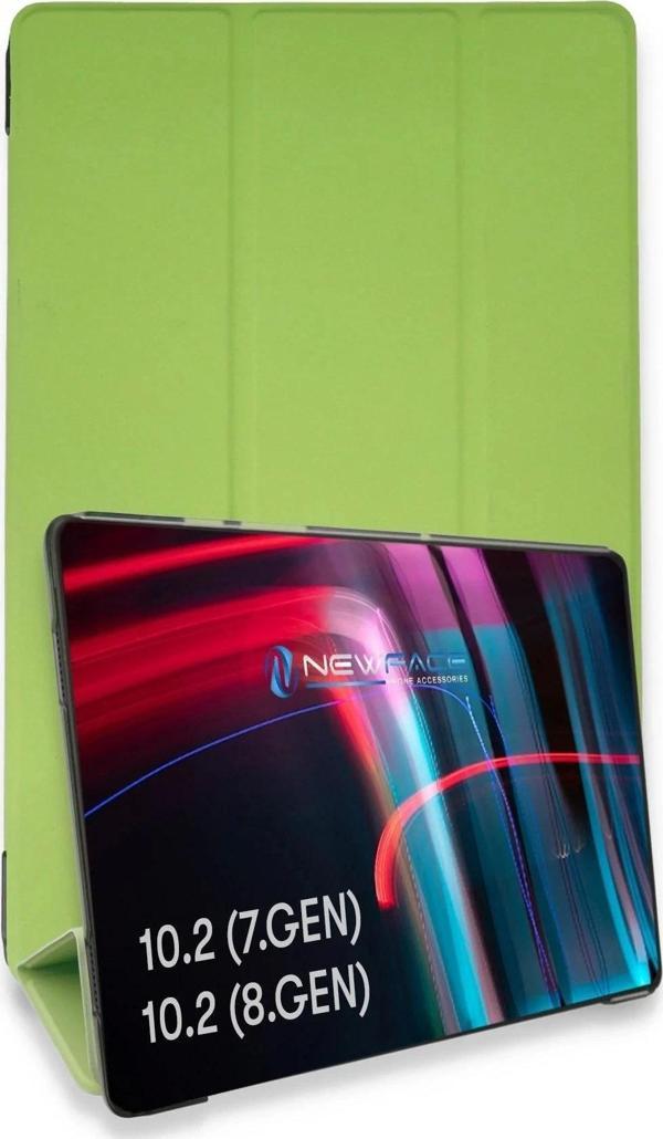 iPad 10.2 (7.nesil) Kılıf Tablet Smart Kılıf - Açık Yeşil - Image 1
