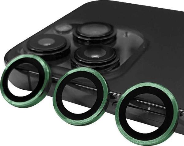 iPhone 13 Pro Max Raze Metal Kamera Lens - Yeşil - Image 1