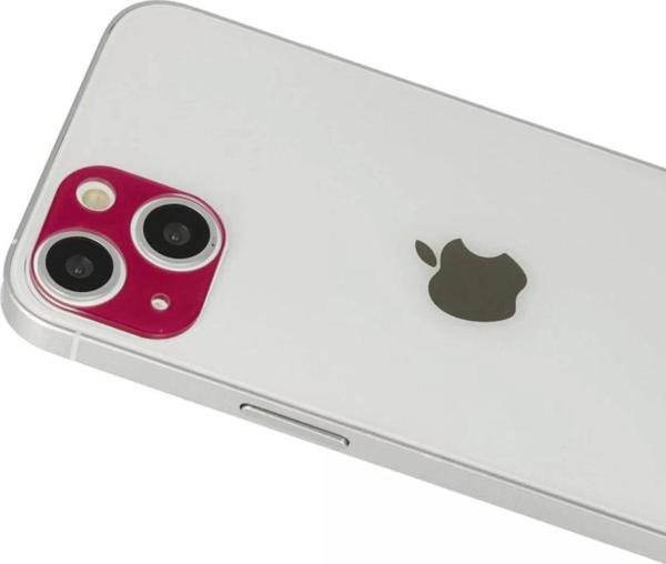 iPhone 13 Rainbow Kamera Lens Koruma Cam - Koyu Kırmızı - Image 1