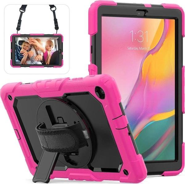 Samsung Galaxy T510 Tab A 10.1 Kılıf Pars Tablet Kapak - Pembe - Image 1