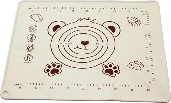 Dikdörtgen  40x50cm  Renkli Silikon  Hamur Matı  Ölçek Çizimli   240gr - Image 1