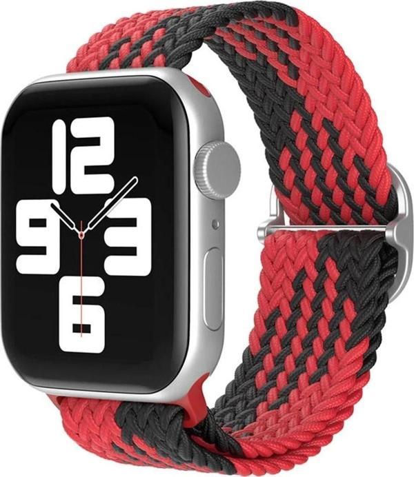Apple Watch 38mm Star Kordon - Kırmızı-Siyah - Image 1