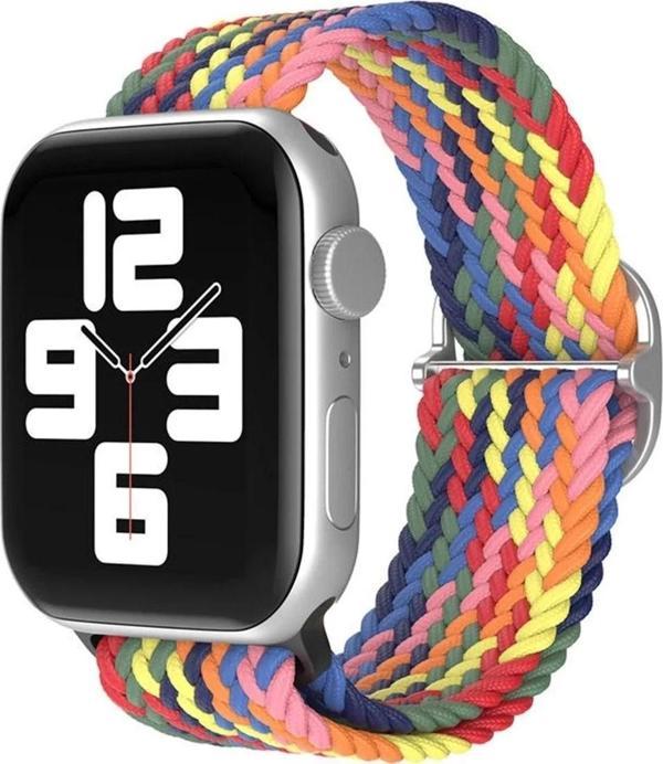 Apple Watch 38mm Star Kordon - Siyah-Kırmızı-Sarı - Image 1