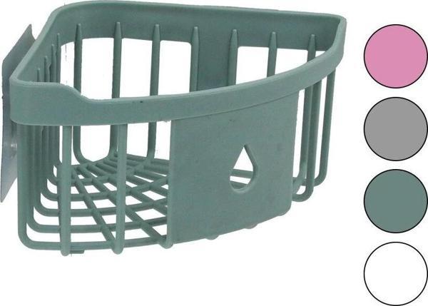 Üçgen Köşelik  Banyo - Mutfak Organizeri  Renkli Plastik   Yapışkanlı Montaj - Image 1